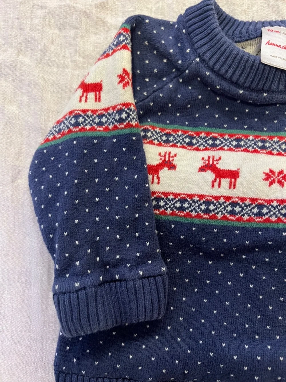 Hanna Anderson reindeer two piece 6-12M